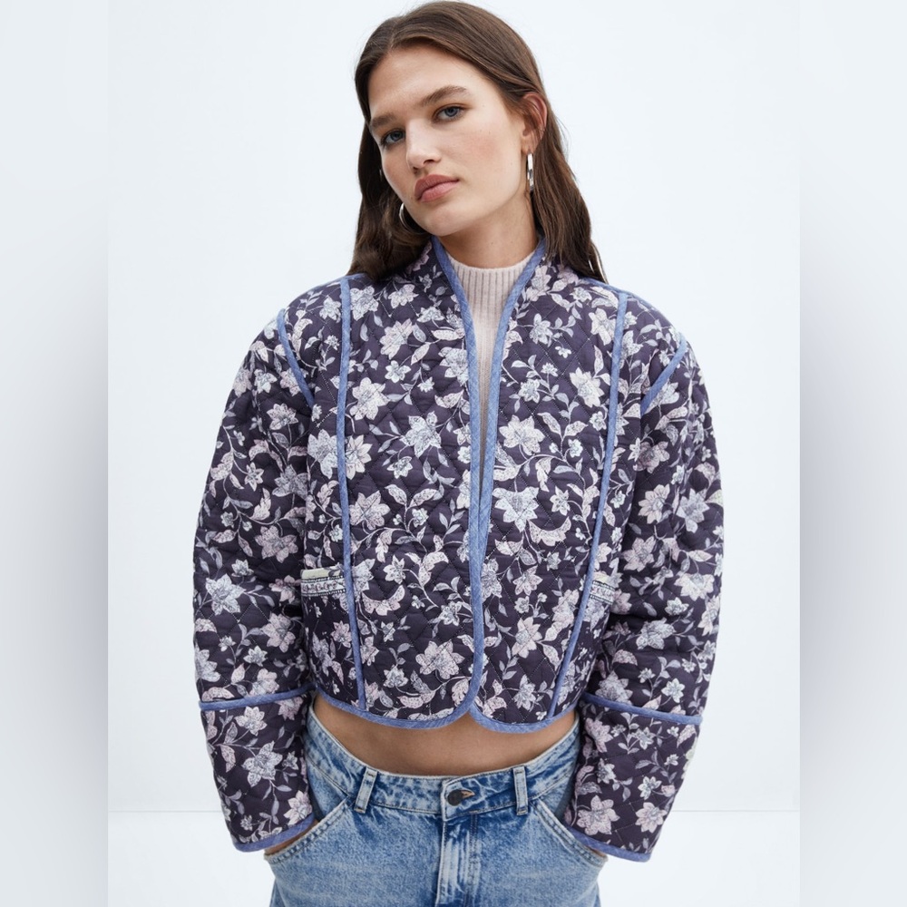 MANGO Quilted Reversible Jacket